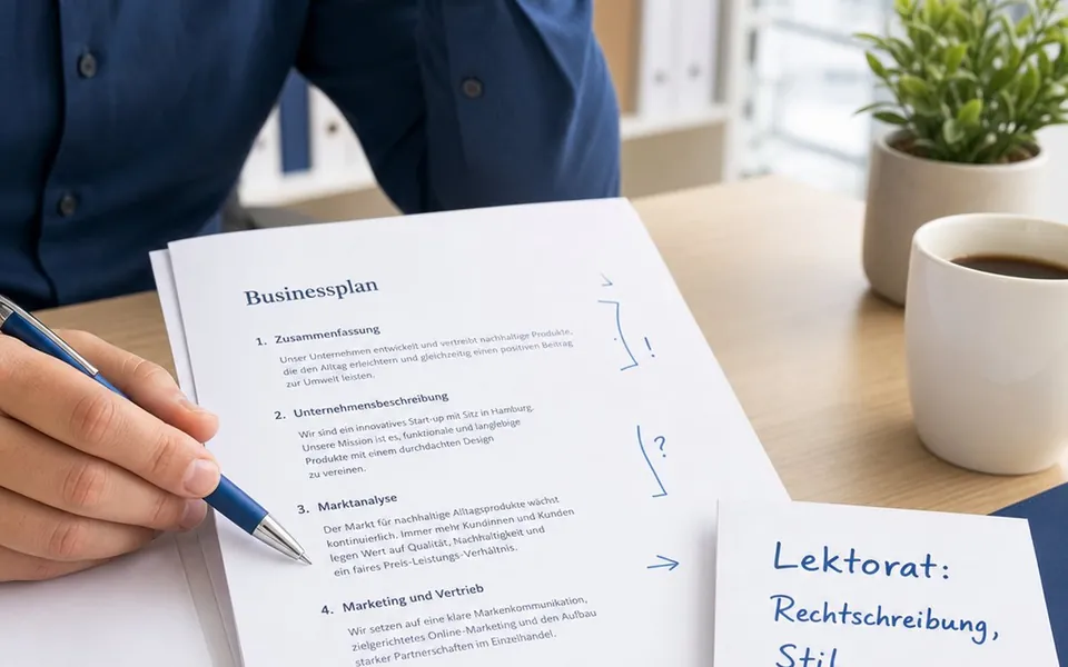 Businessplan Lektorservice