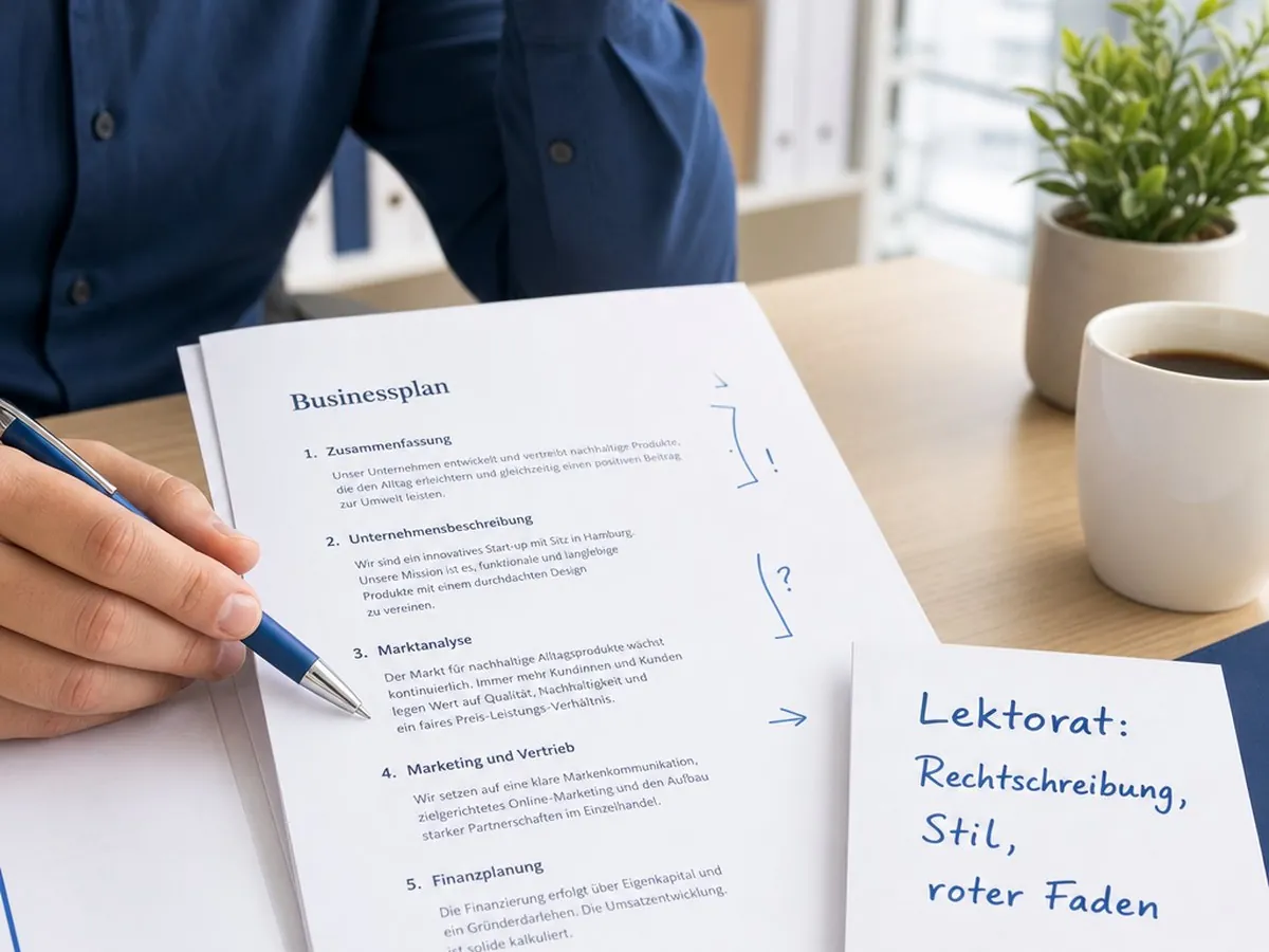 Businessplan Lektorservice