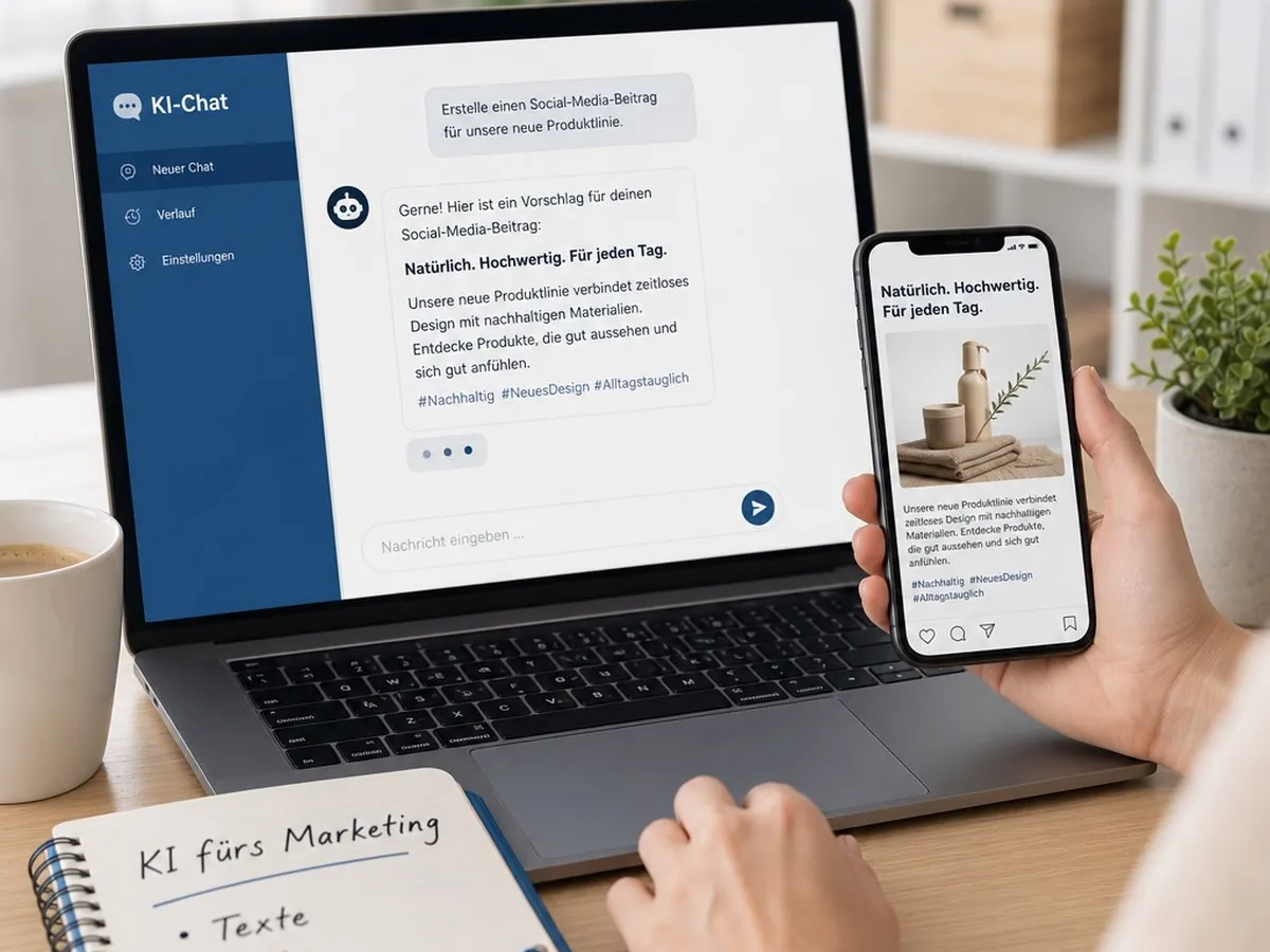 KI-Kurs Marketing: Texte, Bilder und Social Media
