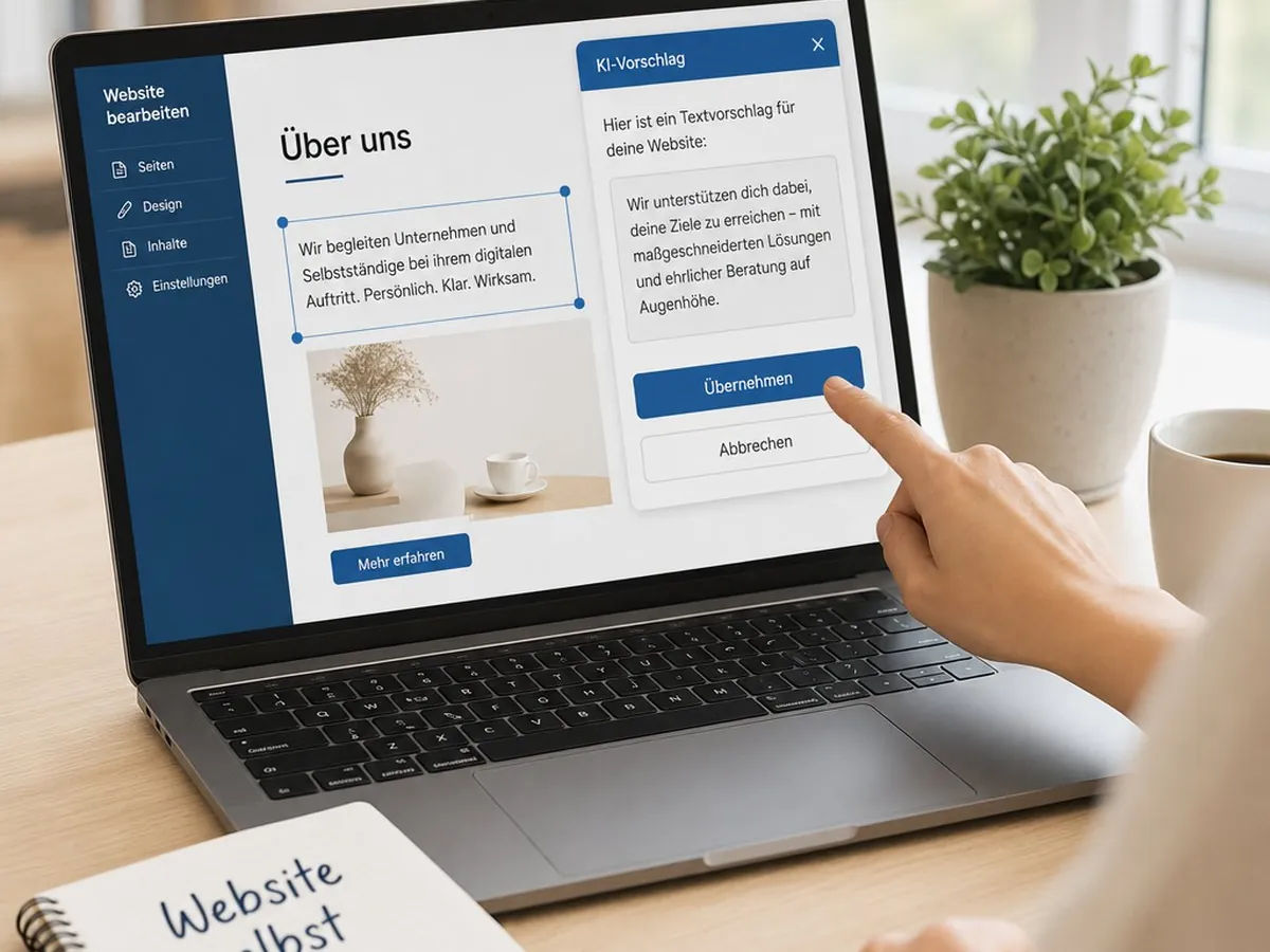 KI-Kurs Website und Shop selbst pflegen