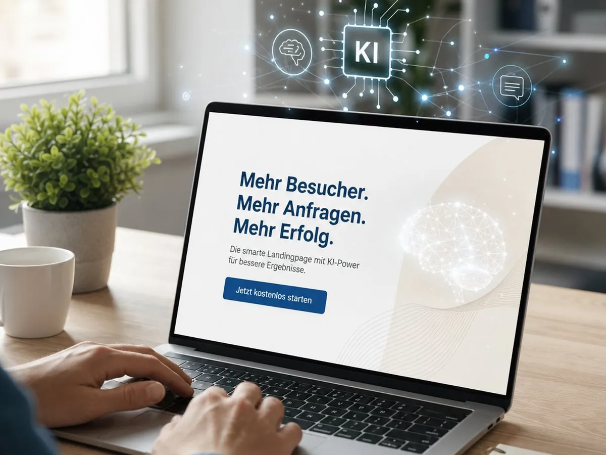 Landingpage mit KI