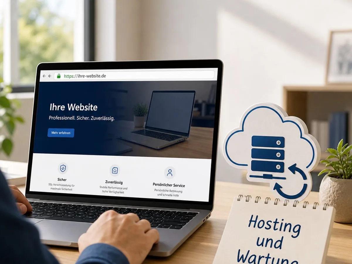 Webhosting und Wartung Basis 12 Monate